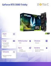 ZOTAC Karta graficzna RTX 3080 Trinity OC LHR 10GB GDDR6X 320bit 3DP/HDMI  - ZT-A30800J-10PLHR - Zdjęcie 9