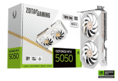ZOTAC Karta graficzna GeForce RTX 5050 TWIN EDGE OC 8GB GDDR6 128bit 3DP/HDMI biała - ZT-B50500Q-10M - Zdjęcie 3