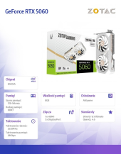 ZOTAC Karta graficzna GeForce RTX 5060 8GB TWIN EDGE OC GDDR7 128bit 3DP/HDMI - ZT-B50600Q-10M - Zdjęcie 2