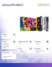 ZOTAC Karta graficzna GeForce RTX 4060 Ti Twing Edge OC SPIDER-MAN 8GB GDDR6 128bit  - ZT-D40610H-10SMP - Zdjęcie 3