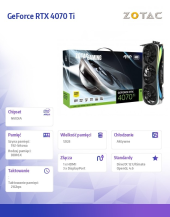 ZOTAC Karta graficzna GeForce RTX 4070 Ti AMP Extreme Airo 12GB GDDR6X 192bit - ZT-D40710B-10P - Zdjęcie 3