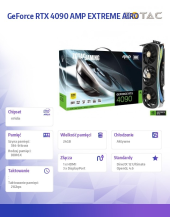 ZOTAC Karta graficzna GeForce RTX 4090 AMP EXTREME AIRO 24GB GDDR6X 384bit 3DP/HDMI - ZT-D40900B-10P - Zdjęcie 9