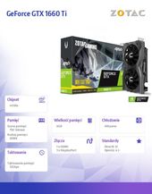 ZOTAC Karta graficzna GeForce GAMING GTX 1660 Ti AMP 6GB GDDR6 192BIT HDMI/3DP - ZT-T16610D-10M - Zdjęcie 5