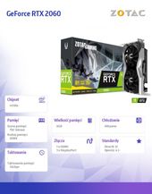 ZOTAC Karta graficzna GeForce RTX 2060 192bit GDDR6 HDMI/3DP - ZT-T20600F-10M - Zdjęcie 5