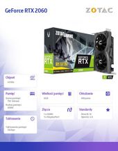 ZOTAC Karta graficzna RTX 2060 GAMING GDDR6 192bit 3DP/HDMI  - ZT-T20600H-10M - Zdjęcie 7