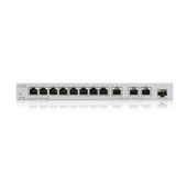 ZYXEL Przełącznik zarządzalny XGS1250-12, 12-Port Gigabit webmanaged Switch with 8 port       1G + 3-Port MultiGig 1/2.5/5/10G + 1-Port SFP+ XGS1250-12-ZZ01 - XGS1250-12-ZZ0101F - Zdjęcie 3