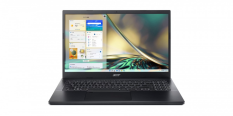 ACER Notebook Gaming Aspire 7 A715-76G-5303 i5-12450H, 15.6 FHD, 16GB,  512GB SSD, GeForce RTX 3050 4GB, NoOS, czarny 
