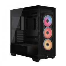 CORSAIR Obudowa 3500X LXR LINK TG Mid-Tower Black 