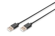 DIGITUS Kabel połączeniowy USB 2.0 HighSpeed Typ USB A/USB A M/M 3m Czarny 