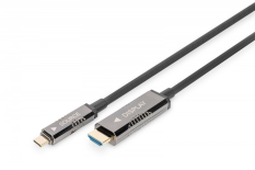 DIGITUS Kabel adapter hybrydowy AOC USB Typ C na HDMI 4K 60Hz 15m