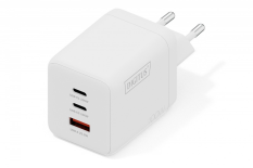 DIGITUS Ładowarka sieciowa/zasilacz USB GaN 100W, 2x USB-C, 1x USB-A, biała