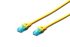 DIGITUS Patch cord U/UTP kat.5e PVC 0,5m Żółty 