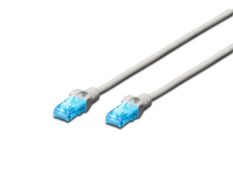 DIGITUS Patchcord nieekranowany U/UTP kat. 5e Professional o długości 1,5m w kolorze szarym