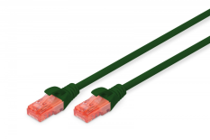 DIGITUS Patch cord U/UTP kat.6 PVC 5m Zielony