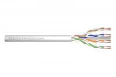 DIGITUS Kabel teleinformatyczny patchcordowy kat.6A, U/UTP, linka, AWG 26/7, LSOH, 100m, szary, karton