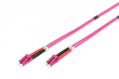 DIGITUS Patch cord światłowodowy FO LC-LC MM 50/125 OM4 duplex LSOH 2m