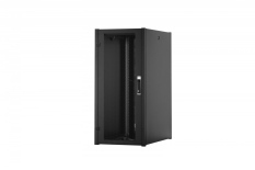DIGITUS Szafa sieciowa stojąca Hyper Pro 19" 26U rack 600x1000, drzwi przód perforacja, czarna 1000kg
