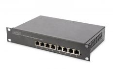 DIGITUS Przełącznik 10 cali Rack 8-portowy Gigabit Ethernet, 8x10/100/1000Mbps