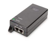 DIGITUS Zasilacz/Adapter PoE+ 802.3at, max. 55V 30W Gigabit 10/100/1000Mbps, aktywny