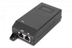 DIGITUS Zasilacz/Adapter PoE+ 802.3at aktywny max. 55V 30W 10/100/1000Mbps, transmisja do 100m