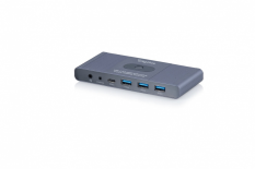 DIGITUS Przełącznik / Switch KVM HDMI 2x1 | UHD 4K@60Hz | 3x USB-A 3.1 Gen1 | 1x USB-C USB 3.1 Gen1 | Audio | Core Line 