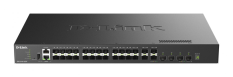 D-LINK Przełącznik zarządzalny DXS-3410-32XY/E 10G warstwa 3 stakowalny 24*10GBASE-T + 4*10G SFP+ + 4*25G SFP28 Multi-Gigabit 