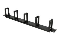 EXTRALINK Organizer kabli 1U z plastikowymi uchwytami