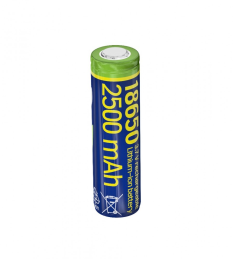 GEMBIRD Akumulator litowo-jonowy typ 18650 (10C), 3.7V, 2500mAh z płaskimi biegunami 