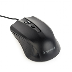GEMBIRD Mysz optyczna czarna/USB kabel 1.8m 