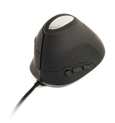 GEMBIRD Mysz optyczna ergonomiczna przewodowa mysz optyczna z 6 przyciskami,  kolor szary