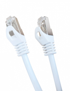 GEMBIRD Patch cord Kat.6A S/FTP LSZH 0.5m biały 