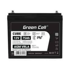 GREEN CELL Akumulator AGM VRLA 12V 75Ah IP54