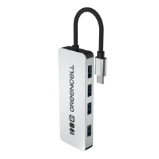 GREEN CELL HUB USB-C Basic USB-C do 4x USB-A 3.0 