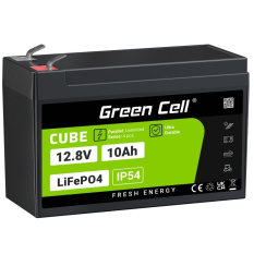 GREEN CELL Akumulator CUBE LiFePO4 10Ah 12V/12.8V 128Wh 