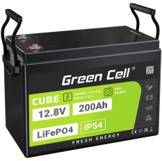 GREEN CELL Akumulator LiFePO4 200Ah 12V/12.8V 2560Wh 