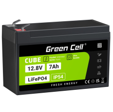 GREEN CELL Akumulator CUBE LiFePO4 7Ah 12V/12.8V 89.6Wh 