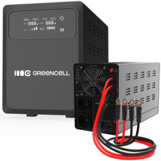 GREEN CELL Zasilacz awaryjny UPS AVR PowerCore 1200W/2000VA 24VDC