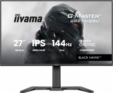 IIYAMA Monitor 27 cali GB2741QSU-B1 IPS,QHD,144Hz,1ms,2xUSB,                Adaptive G-SYNC,HDMI,DP,350cd, HAS (150) PIVOT 