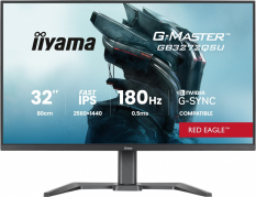 IIYAMA Monitor 31.5 cala GB3272QSU-B1 QHD,IPS,180Hz,2xHDMI,DP,400CD,          2xUSB 3.2 , 2xUSB-C,G-SYNC Compatible, 2x5W, , HAS 150