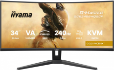 IIYAMA Monitor G-Master 34 cale GCB3486WQSCP-B1,VA,UWQHD,240HZ,1500R,500cd,21:9,     USB-C dock 95W, RJ45, 2x5W