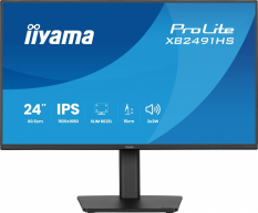 IIYAMA Monitor 23.8 cala XB2491HS-B1  IPS,HDMI,DP,1ms,350cd, 1500:1,120Hz,2x2W,HAS150 (PIVOT)