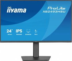 IIYAMA Monitor 23.8 cala XB2493HSU-B1 IPS.HDMI.DP.2x2W.USBx2, 350cd,1500:1,    HAS 150/PIVOT