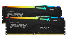 KINGSTON Pamięć DDR5 Fury Beast Black RGB  16GB(2* 8GB)/5200  CL36 EXPO