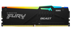 KINGSTON Pamięć DDR5 Fury Beast RGB 128GB(4*32GB)/5200 CL40 czarna