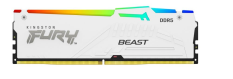 KINGSTON Pamięć do PC DDR5 Fury Beast RGB 16GB(1*16GB)/6000 CL36 biała