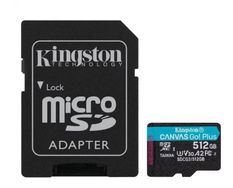 KINGSTON Karta microSD 512GB Canvas Go Plus 170/90MB/s Adapter 