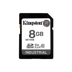KINGSTON Karta pamięci SD 8GB Industrial C10 UHS-I U3 V30 A1 pSLC 