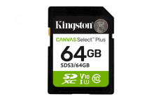 KINGSTON Karta pamięci SD 64GB Canvas Select Plus Gen3 100MB/s