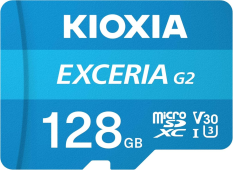 KIOXIA Karta microSD 128GB Gen2 UHS-I U3 V30 adapter Exceria