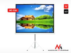 MACLEAN Ekran projekcyjny MC-536 na stojaku 72" 4:3 145x110